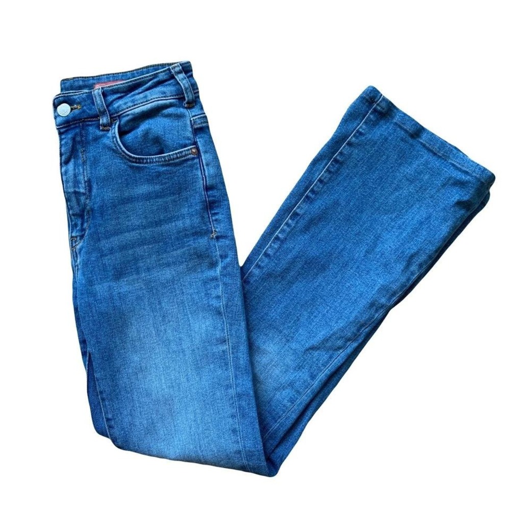 Mid-wash High-rise Pilcro Flare Jeans - size 26